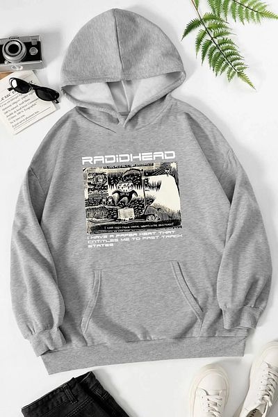 ciwi&life Φούτερ Unisex RADIDHEAD με στάμπα γκρι
