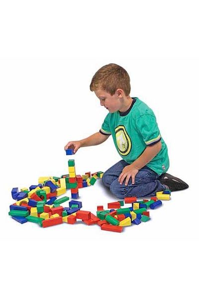 Melissa & Doug 100 χρωματιστοί ξύλινοι κύβοι