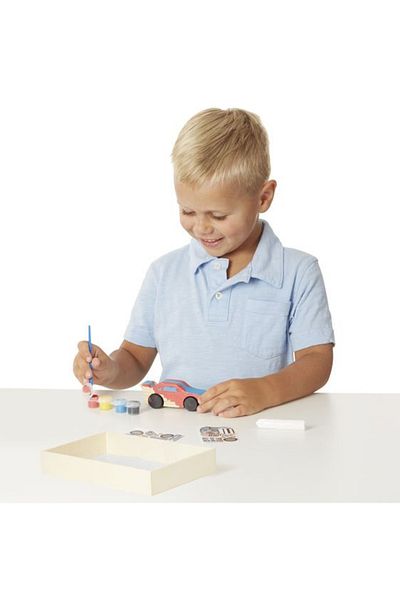 Melissa & Doug Χρωμάτισε το ξύλινο αγωνιστικό σου αυτοκίνητο Melissa and Doug