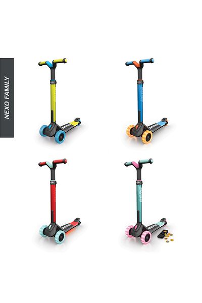 Berg Toys Trotineta BERG Nexo MINT Pliabila cu Lumini si Magnet