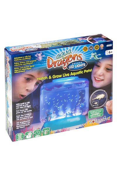 Aqua Dragons STEM Educational Set - AQUA DRAGONS® Habitat Underwater World - Deluxe Aquarium with LEDs