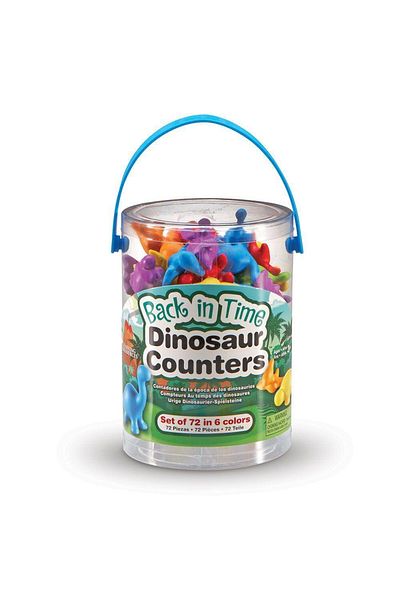 Learning Resources Set pentru sortat si numarat - Dinozauri jucausi - 72 piese