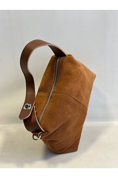 çkn sedat çakan çanta & fular & aksesuar HAKİKİ SÜET DERİ baguette kadın çanta