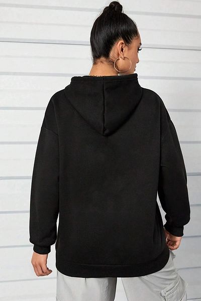halowear Unisex Μαύρο φούτερ με στάμπα Gumball and Darwin
