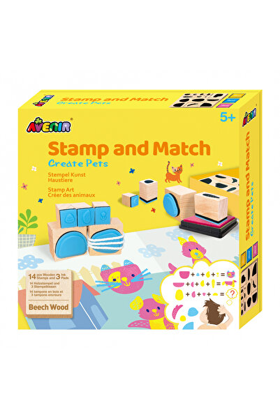 AVENİR Set creativ cu stampile - Animale