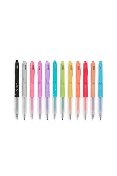 Ooly Pixuri retractabile cu gel si sclipici, Oh My Glitter!, set 12 culori
