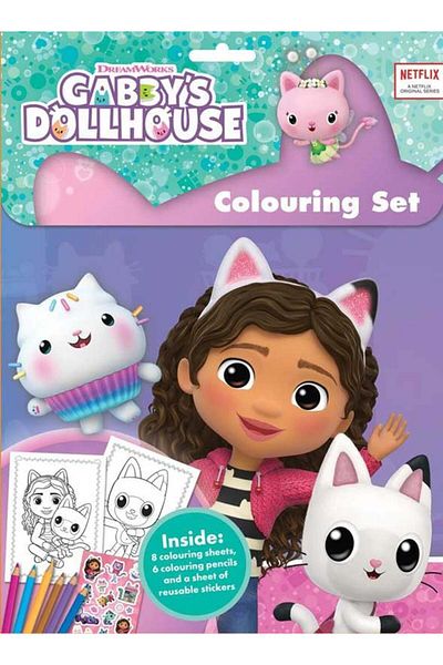 Alligator Set de colorat si abtibilduri repozitionabile Gabby s Dollhouse