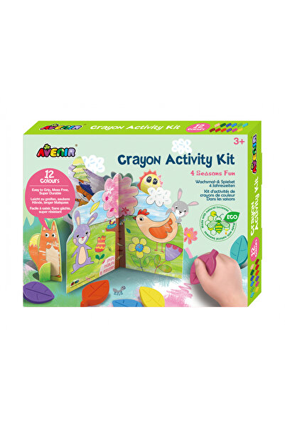AVENİR Kit de activitati cu creioane colorate - Distractie in 4 anotimpuri