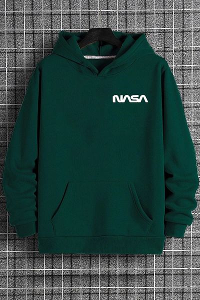 ciwi&life Unisex Πράσινο φούτερ με τυπωμένο κείμενο της NASA