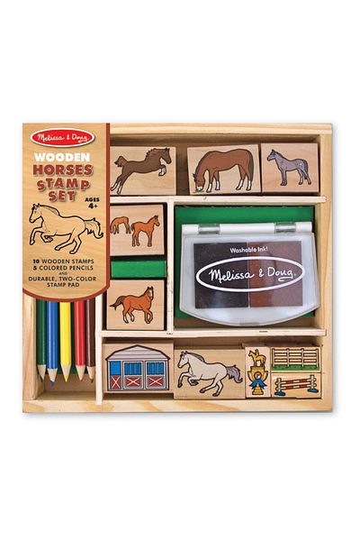Melissa & Doug Σετ σφραγίδων με τα άλογα Melissa και Doug