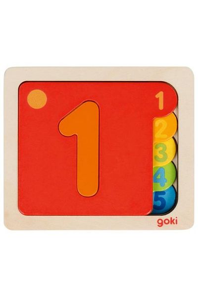 Goki Colorful Number Puzzle - Educational and Interactive Game for Kids
