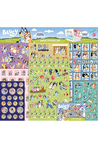 Totum Super set abtibilduri Bluey