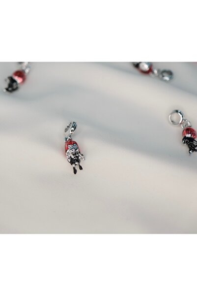 CYB STUDİO Red Hair Girl Stainless Steel Charm