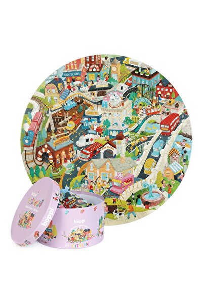 boppi Puzzle rotund, 150 piese, - Orașul