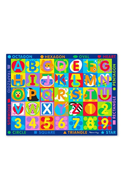 Melissa & Doug Χαλάκι παιχνιδιού Γράμματα και γεωμετρικά σχήματα