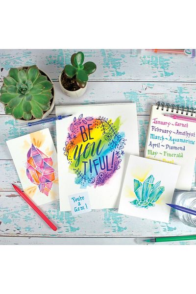 Ooly Watercolor markers with brush, Chroma Blends, set of 18