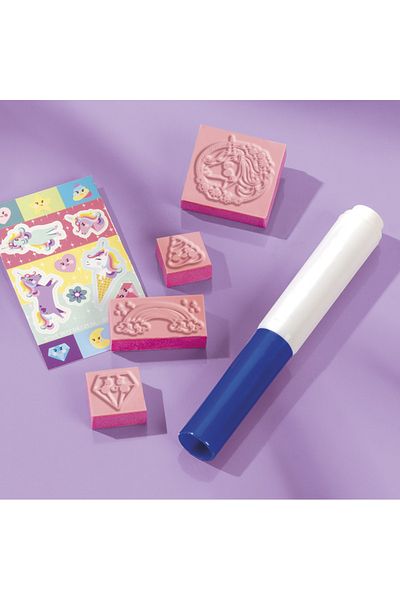 Totum Mini set creativ Stampile cu unicorni