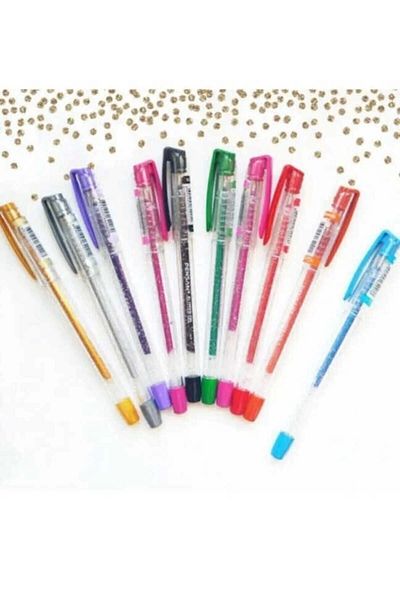 Pensan My King 10-Piece Glitter Gel Pen Set - 2227
