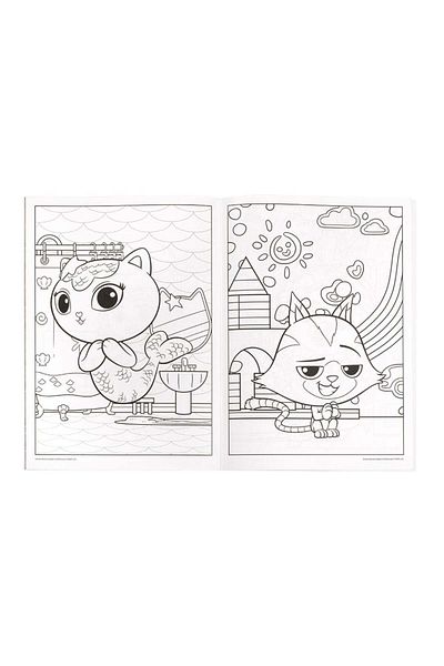 Alligator Carte de colorat cu abtibilduri repozitionabile Gabby s Dollhouse