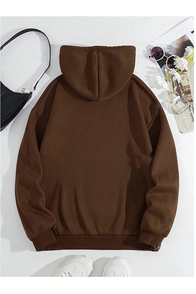 memowear Унисекс кафяв суичър с щампа San Fransisco