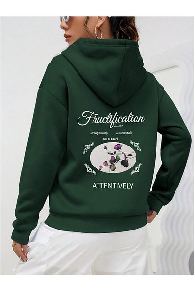 ciwi&life Unisex Fructification Printed Green φούτερ