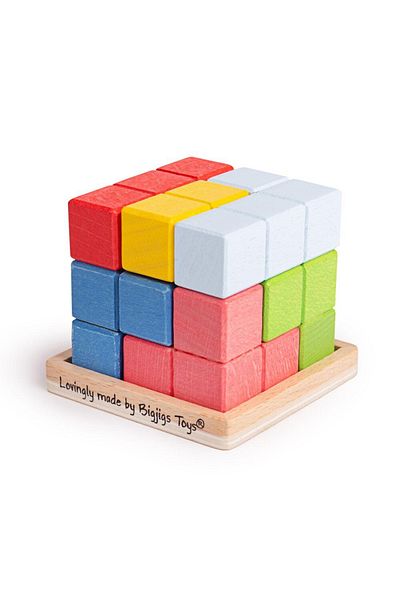BigJigs Παιχνίδι λογικής - 3D Cube - Εκπαιδευτικό και διαδραστικό παιχνίδι για παιδιά