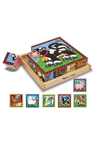 Melissa & Doug Κύβοι Αγροκτήματος - Εκπαιδευτικό Σετ