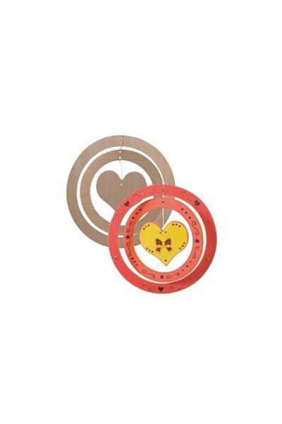 Beleduc Heart In Circles Painting Decoration