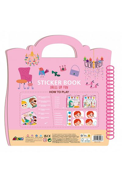 AVENİR Carte cu activitati si abtibilduri repozitionabile - Moda si Design
