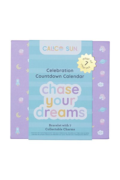 Ooly Set cadou bratara si charmuri - Calendar pentru sarbatorit evenimente Chase Your Dream