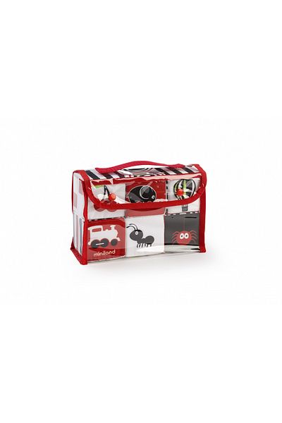 Miniland Set 6 cuburi educationale pentru bebelusi