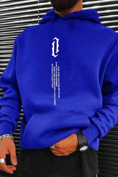 memowear Унисекс суичър с вертикален принт Story Sax
