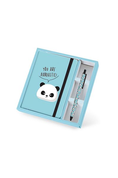 ITOTAL Gift set with A5 notebook and erasable pen, Pandastic