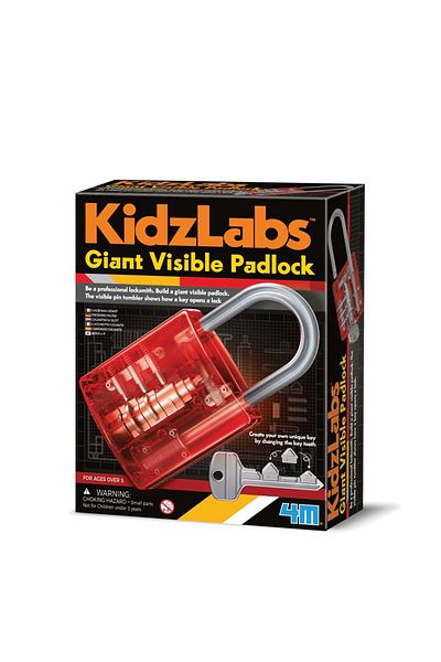 4M KidzLabs Giant Translucent Padlock