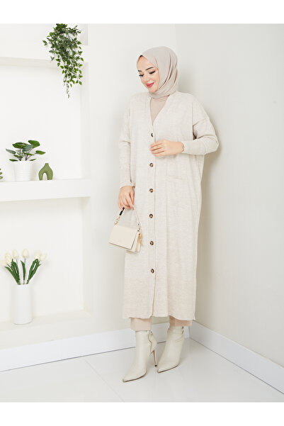 MODAMÜNASİP Υπέροχη μαλακή και ελαφριά πλεκτή ζακέτα με μανίκια νυχτερίδας