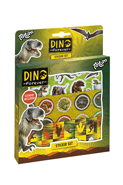 Totum Set abtibilduri cu dinozauri