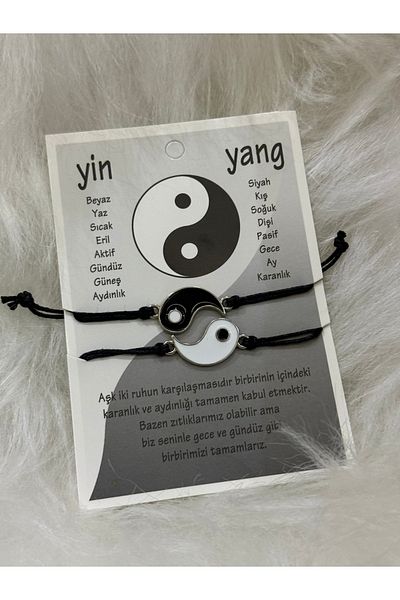 Hediyedukkani Ying Yang Gift - Double Wrist Lover Wrist Set 2 Pieces