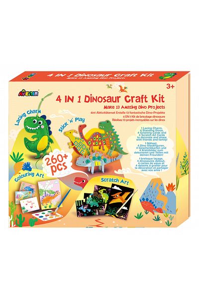 AVENİR Set creativ 4 in 1 - Dinozauri