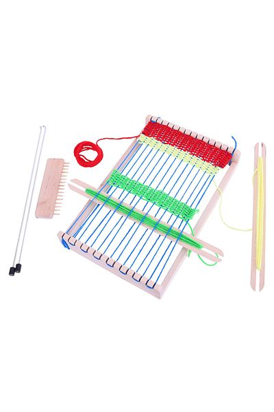 BigJigs Set de tesut - Set dezvoltare indemanare si creativitate