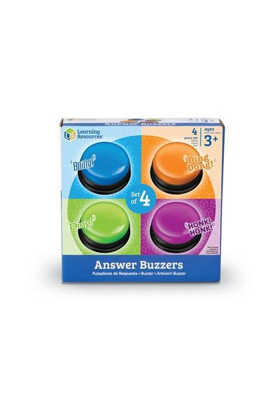 Learning Resources Buzzers - cu sunete pentru raspuns - set 4 buc