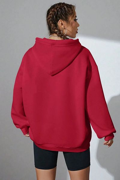 mw memowear Унисекс суитшърт с принт WRST в червен цвят