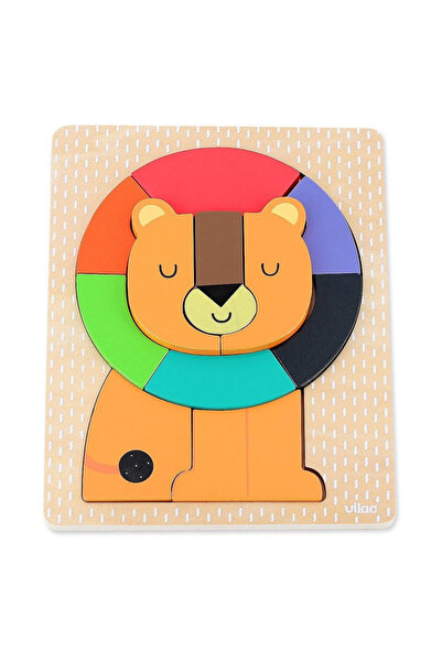 Vilac Puzzle din lemn Leu - Jucarie Educativa si distractiva pentru copii