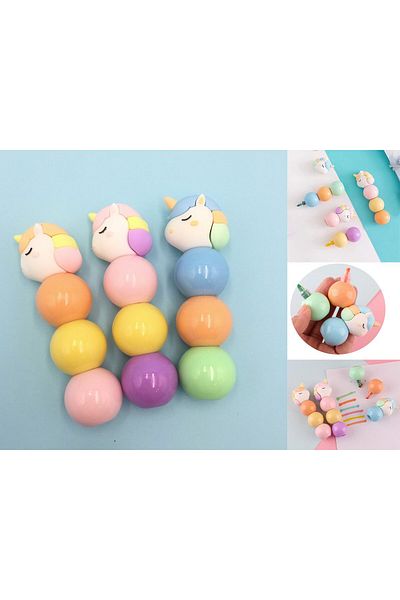 ITOTAL Highlighter marker, highlighter, pink, yellow, orange unicorn