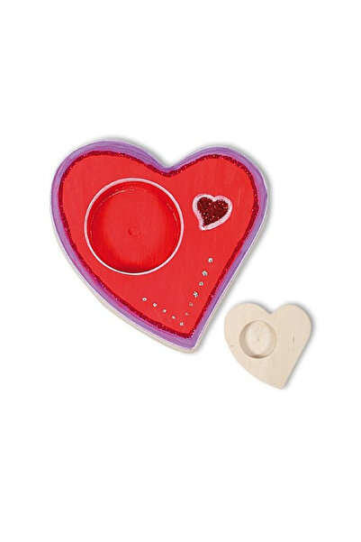 Beleduc Dekorativní svícen ve tvaru srdce