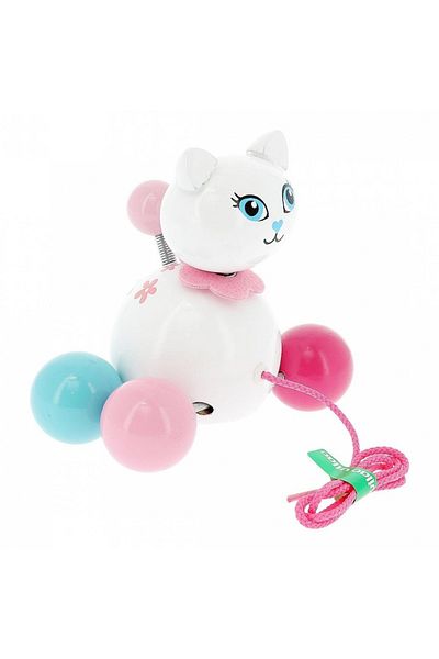 Vilac Cathy the Pull-Along Cat - Perfect toy for children's development