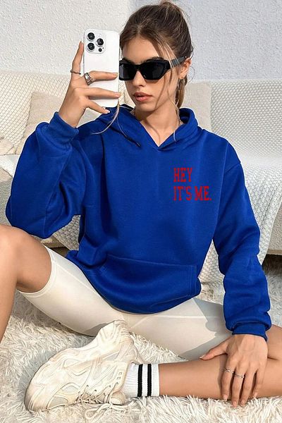 memowear Унисекс суитшърт с щампа на саксофон Hey It's ME