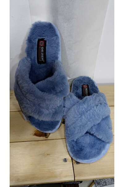 GEZER İÇİ PELUŞLU TÜYLÜ RAHAT TABAN KIŞLIK KADIN EV TERLİĞİ