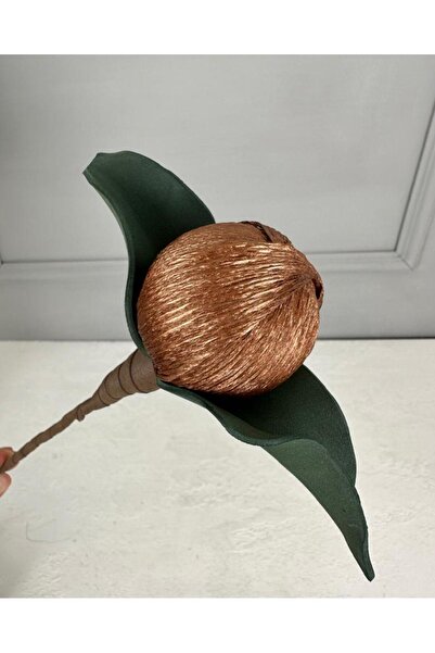 PEKİBU YAPAY LATEKS TOP ÇİÇEK BRONZ