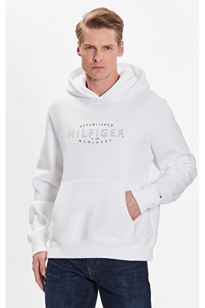 Tommy Hilfiger DOKUMA CURVE LOGO REGULAR ERKEK SWEATSHİRT