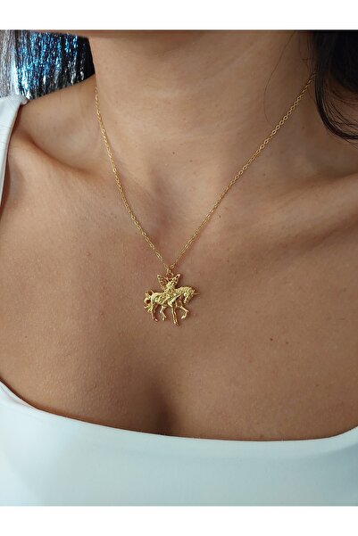 Histakı Kadın Unicornlu Melek Kolye